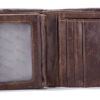 Bull Captain Men Wallet Leather Front Pocket Bifold Zipper Coin Purse - Image 13