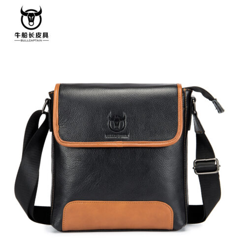 Bull captain Men Shoulder Bag Vintage Style Casual Men Messenger Bags - Image 2