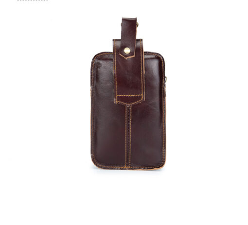 Bullcaptain Bag Men Genuine Leather Loop Belt Phone Bag - Image 6
