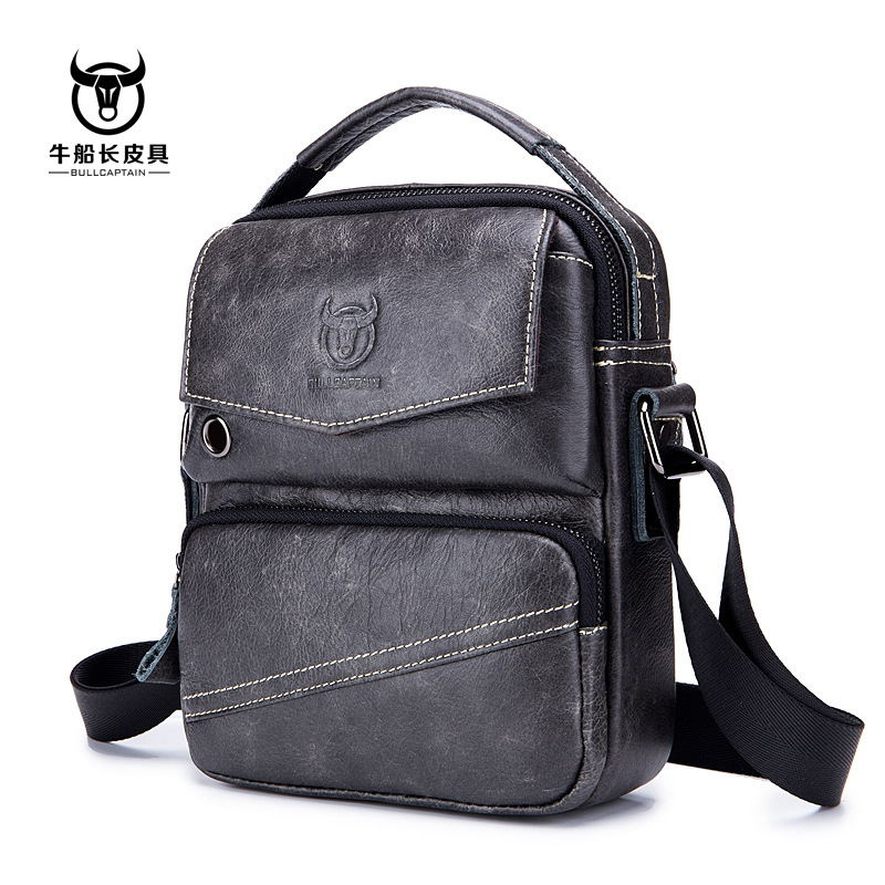 Men Casual Leather Single Shoulder Bag Crossbody Bag Sling Bag – BULL ...