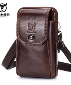 Bull Captain Men Waist Packs Phone Pouch Bags Small Waist Bag
