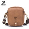 Bull Captain Men Waist packs Genuine Leather Cell Phone belt Waist Small Bag - Image 2
