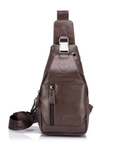 Bull Captain Crossbody Bag Genuine Leathe Men Sling Chest Bags