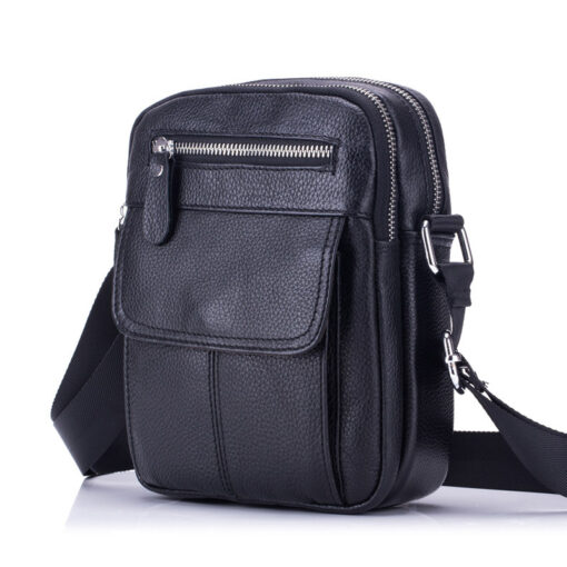 Bull Captain Genuine Leather Bag Cowhide Business Men Messenger Shoulder Bags - Image 3
