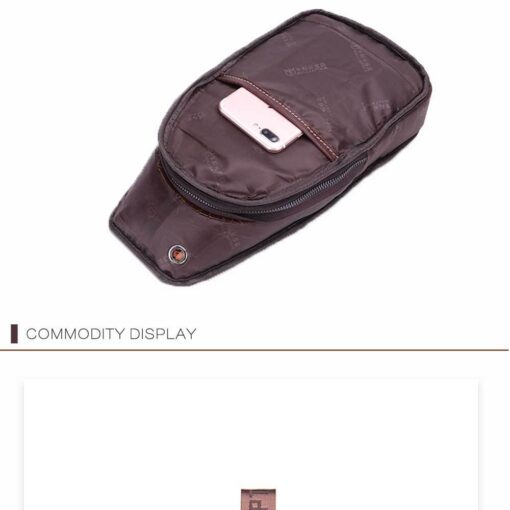 Bullcaptain Genuine Leather Bag Vintage Sling Bag Chest Bag for Men - Image 7