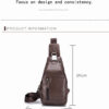 Bull Captain Crossbody Bag Genuine Leathe Men Sling Chest Bags - Image 8