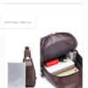 Bull Captain Crossbody Bag Genuine Leathe Men Sling Chest Bags - Image 9