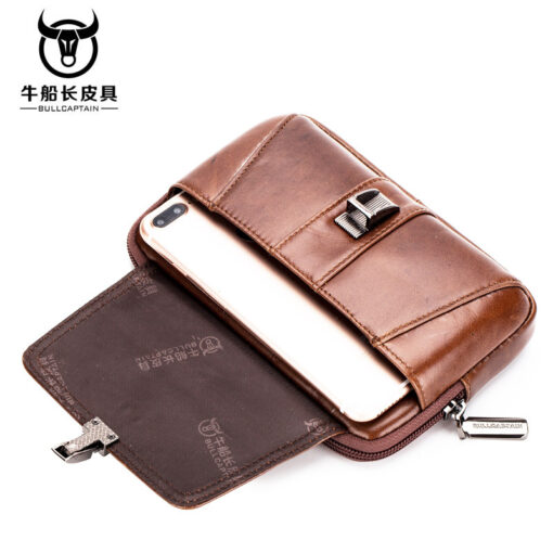 Bull Captain Casual Men Waist Pack Mobile Phone Case Belt Waist Bag - Image 8
