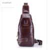 Bull Captain Men Leather Sling Bag for Men Chest Bags Crossbody Pack - Image 6