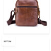 Bullcaptain Men Genuine Leather Cowhide Business Men Messenger Shoulder Bags - Image 2