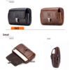 Bull Captain Casual Men Waist Pack Mobile Phone Case Belt Waist Bag - Image 11