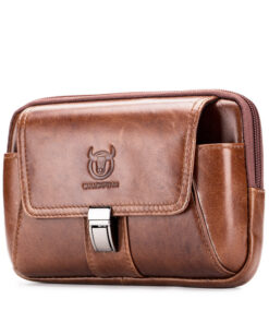 Bull Captain Casual Men Waist Pack Mobile Phone Case Belt Waist Bag