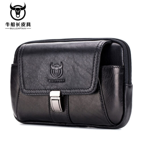 Bull Captain Casual Men Waist Pack Mobile Phone Case Belt Waist Bag - Image 2