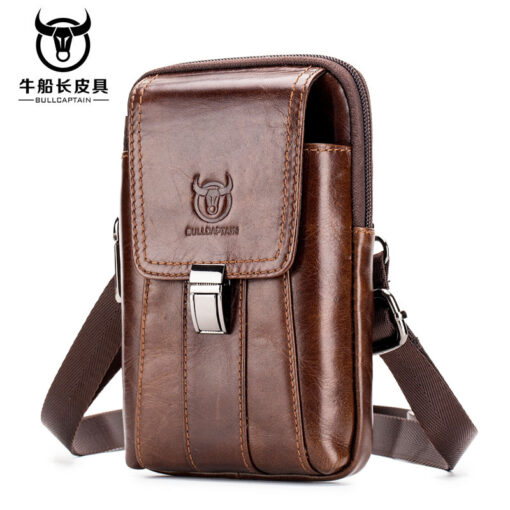 Bull Captain Casual Men Waist Pack Mobile Phone Case Belt Waist Bag - Image 4