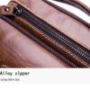Bullcaptain Men Genuine Leather Cowhide Business Men Messenger Shoulder Bags - Image 7