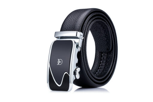 BULLCAPTAIN Bright Surface Belt for Men Genuine Leather Belt with Automatic Buckle