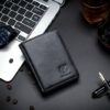 Bullcaptain Men Leather Wallet RFID Blocking Bifold Wallets Multi Credit Card Holder - Image 5