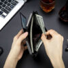 Bullcaptain Men Leather Wallet RFID Blocking Bifold Wallets Multi Credit Card Holder - Image 7