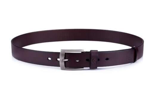 Bull captain Genuine Leather Bright Surface Brown Belt for Men Classic Retro - Image 6