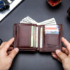 Bullcaptain Men Leather Wallet RFID Blocking Bifold Wallets Multi Credit Card Holder - Image 13