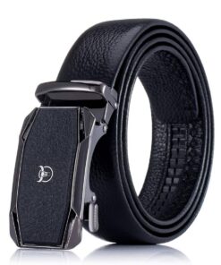 BULLCAPTAIN Belt for Men Genuine Leather Belt with Automatic Buckle Elegant Gift Box
